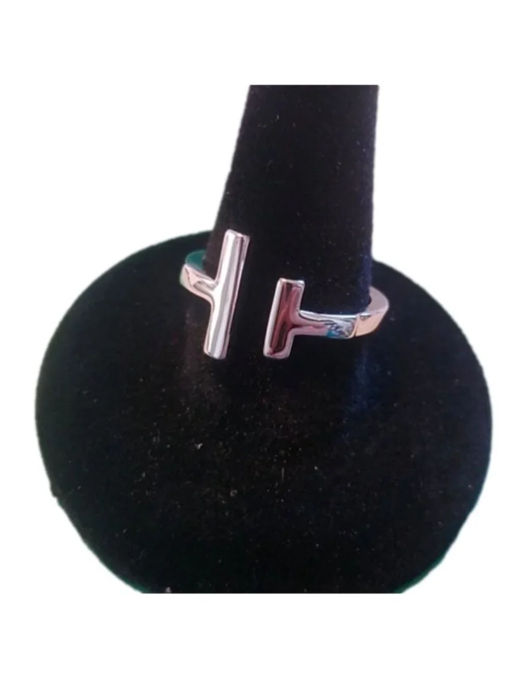 Sterling Silver Double Bar Ring 925, size 5